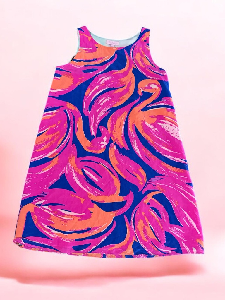 Lilly Pulitzer Silk Jackie Mini Dress Xxs Pink Multi